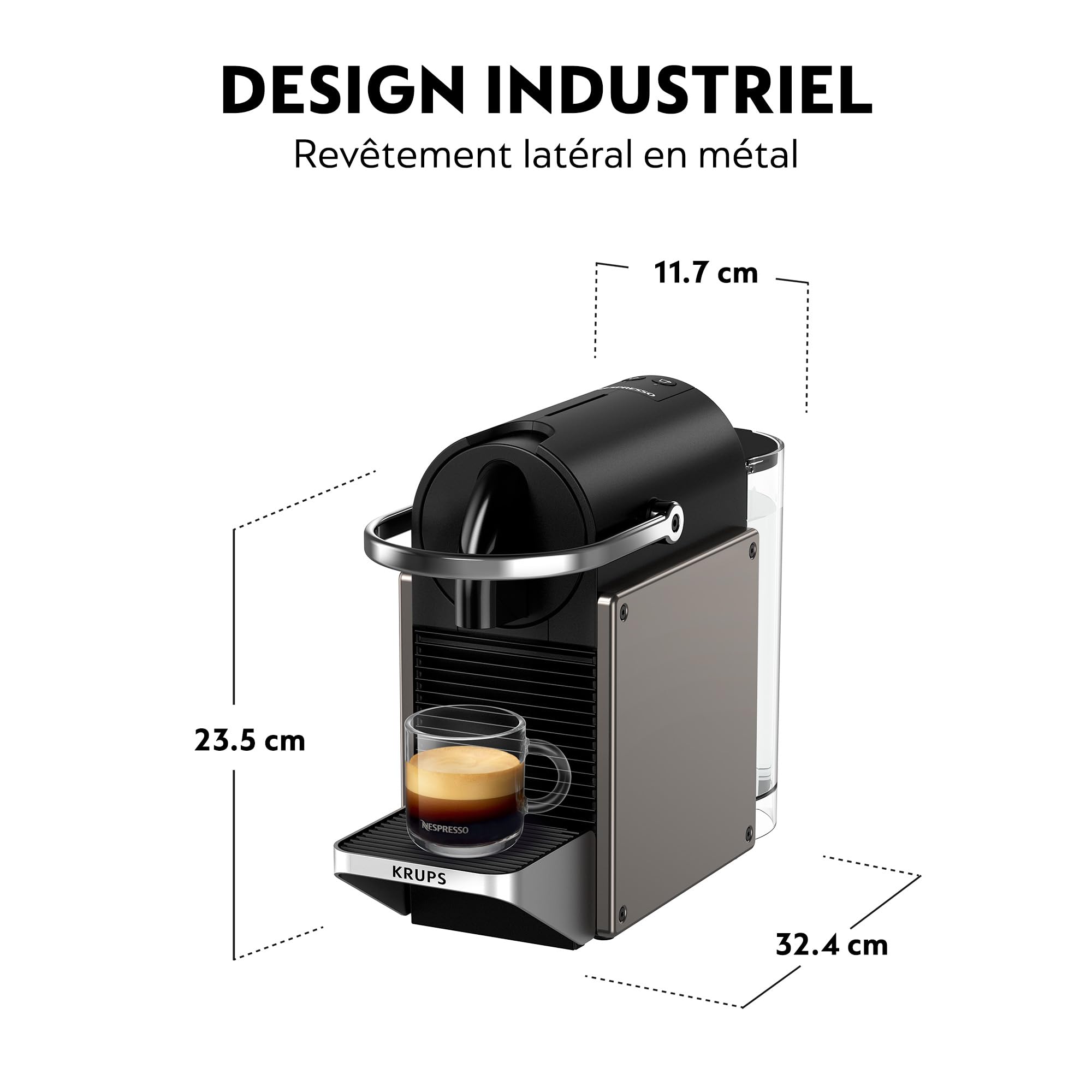 Machine á café Pixie Titane